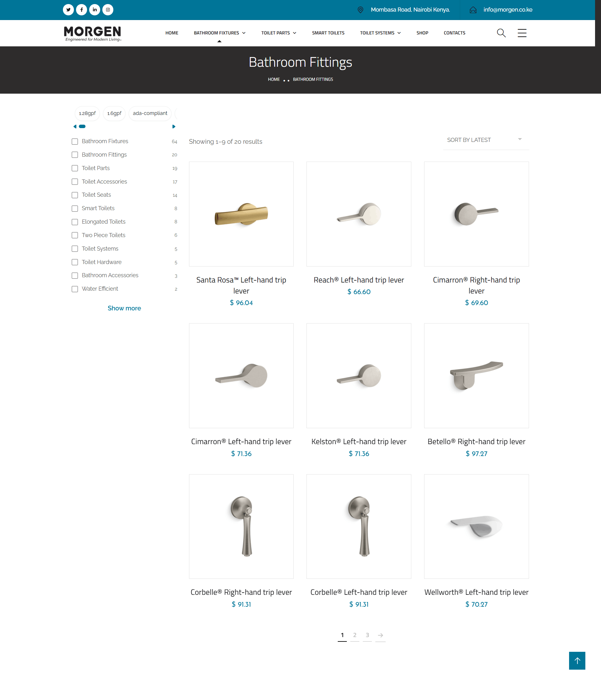 MORGEN — Premium Bathroom & Sanitaryware E-Commerce Website - View 2