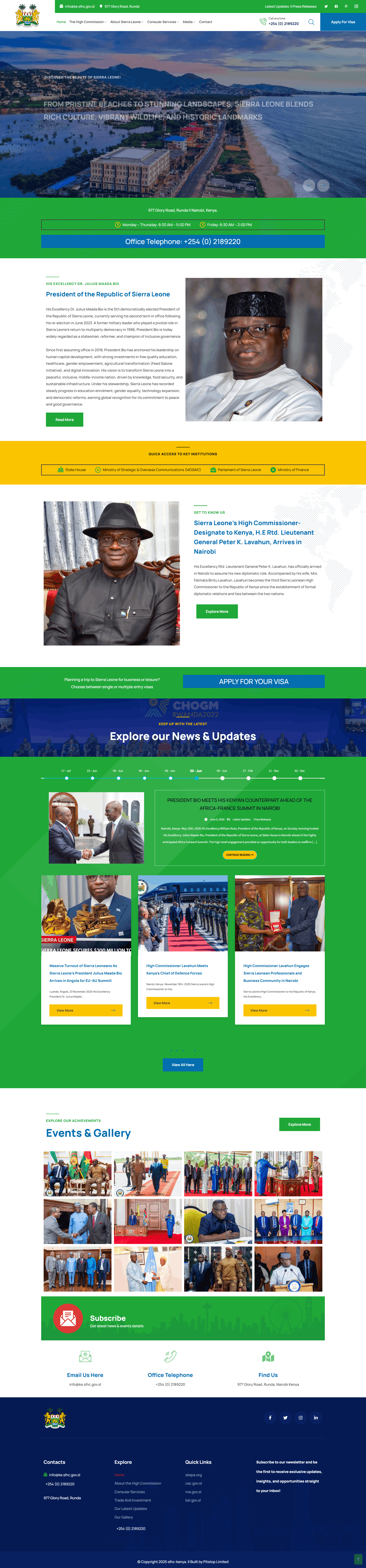 Sierra Leone High Commission Kenya — Diplomatic & Consular Website